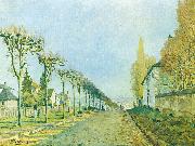 Alfred Sisley Weg der Maschine, bei Louveciennes France oil painting artist
